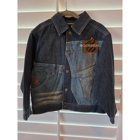 Rocawear Denim Jacket – Vintage Y2K Streetwear Size 5-6 - Picture 1 of 5